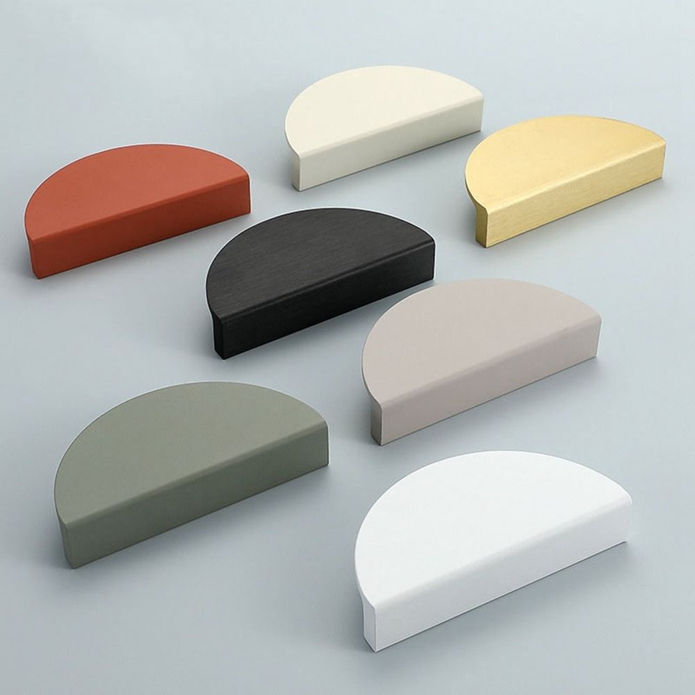 Скрытая ручка-полумесяц, полукруглые ручки для ящиков, новая невидимая застежка для шкафа