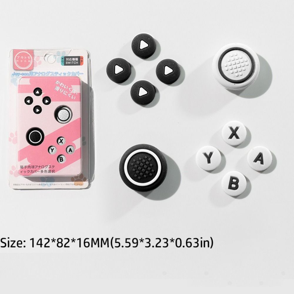 Soft D-pad Cross Button Colourful Thumb Stick Grip Cover Protector for Switch Oled NS Joy-con