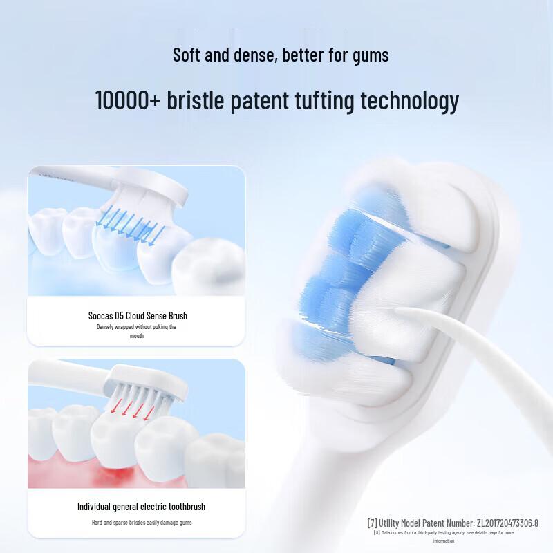 SOOCAS D5 Sonic Electric Toothbrush CN plug (adapter included)