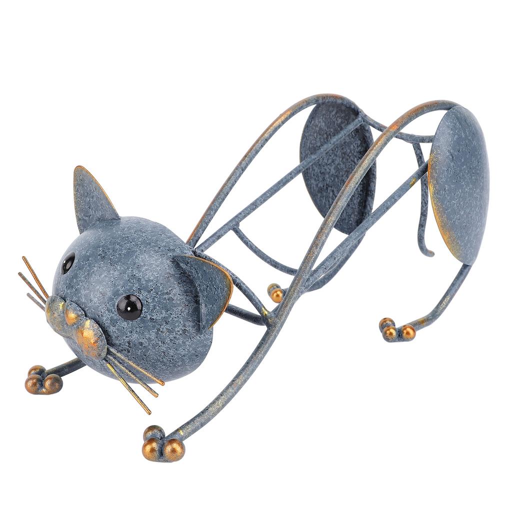 Cat Wine Holder Iron Multifunctional Fine Workmanship Tabletop Decor Wine Rack for Kitchen