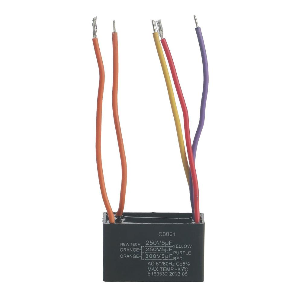 Конденсатор для потолочного вентилятора 5 проводов CBB61 5+5+5 мкФ 250В-300В AC 50/60 Гц Силовое реле НОВЫЙ