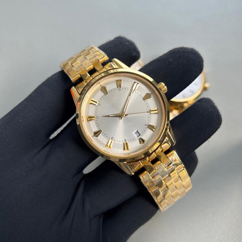 Langjia Retro Couple's Quartz Watches with Sapphire Glass and Interchangeable Steel and Leather Straps