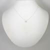 Pre-owned Tiffany & Co. silver 925 open heart pendant necklace j56-1