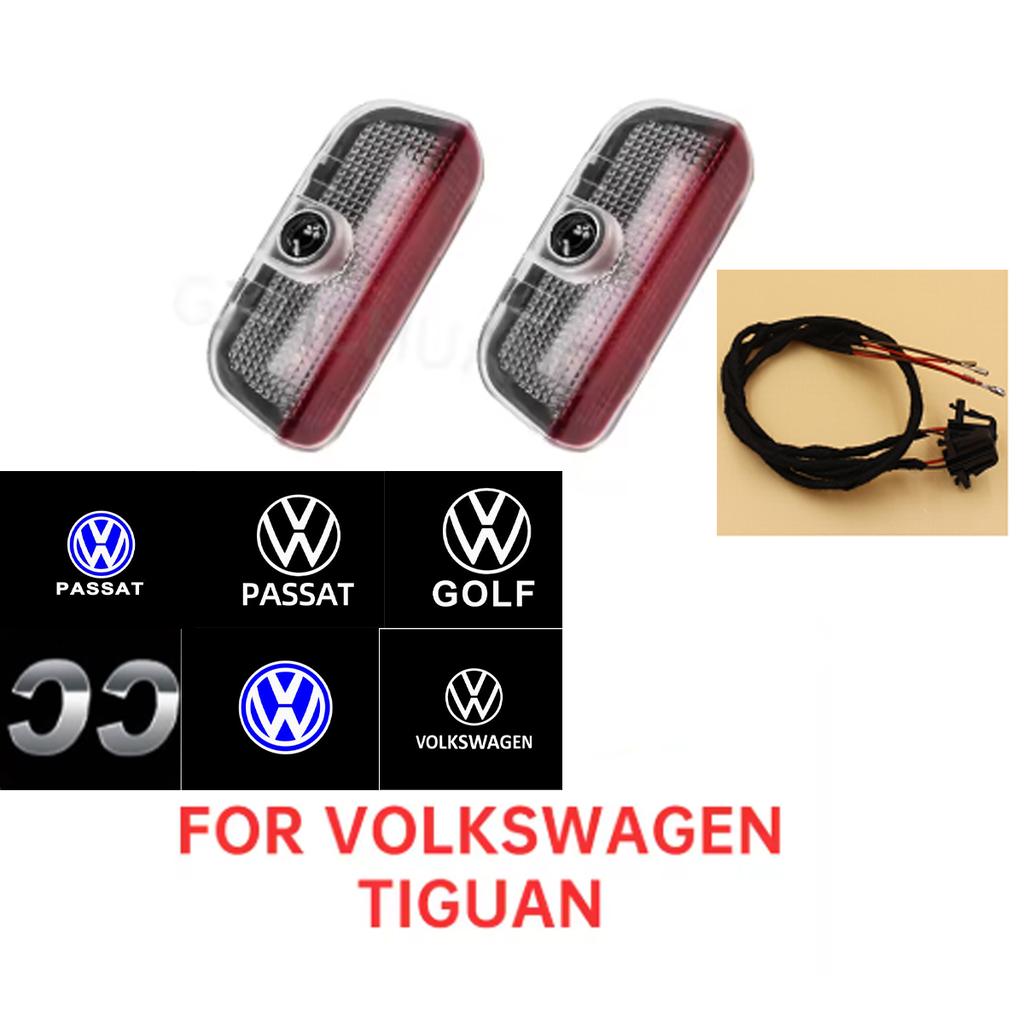 LED Car Door Warning Ghost Shadow Welcome Light Accessories For VW Touareg 7P Golf 5 6 7 Jetta MK5 MK6 MK7 Passat B6 B7 B8 B9 CC