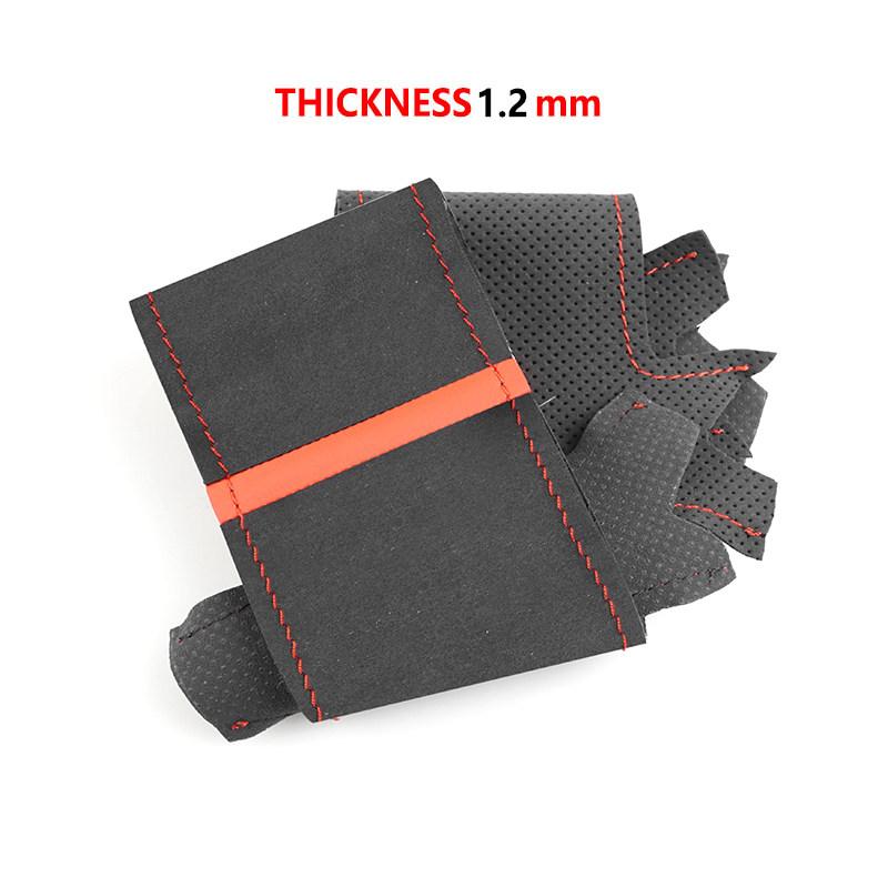 Замшевый кожаный чехол на руль автомобиля для BMW M Sport 1 3 серии E81 E82 E87 E88 M3 E90 E92 E93 2008-2013 X1 E84 2011