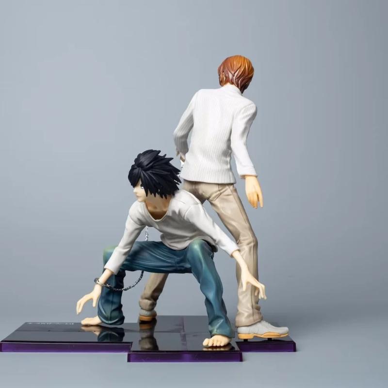 22 см Аниме Тетрадь Смерти L Lawliet Фигурка Yagami Фигурка Действия Коллекционная Модель Кукла Игрушка Настольное Украшение Подарок на День Рождения