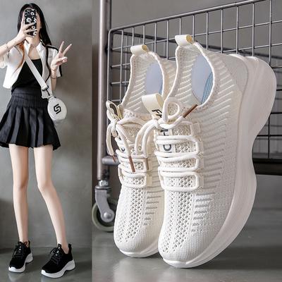 Женская обувь 2026 Лето Дышащая Спортивная Беговая Повседневная Обувь Обувь на Увеличение Роста