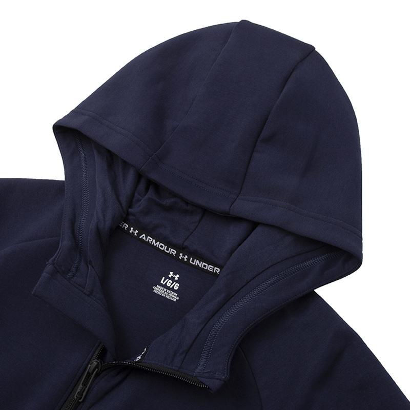 Under Armour Однотонная куртка с капюшоном на молнии Мужские куртки Синий 1379806-410