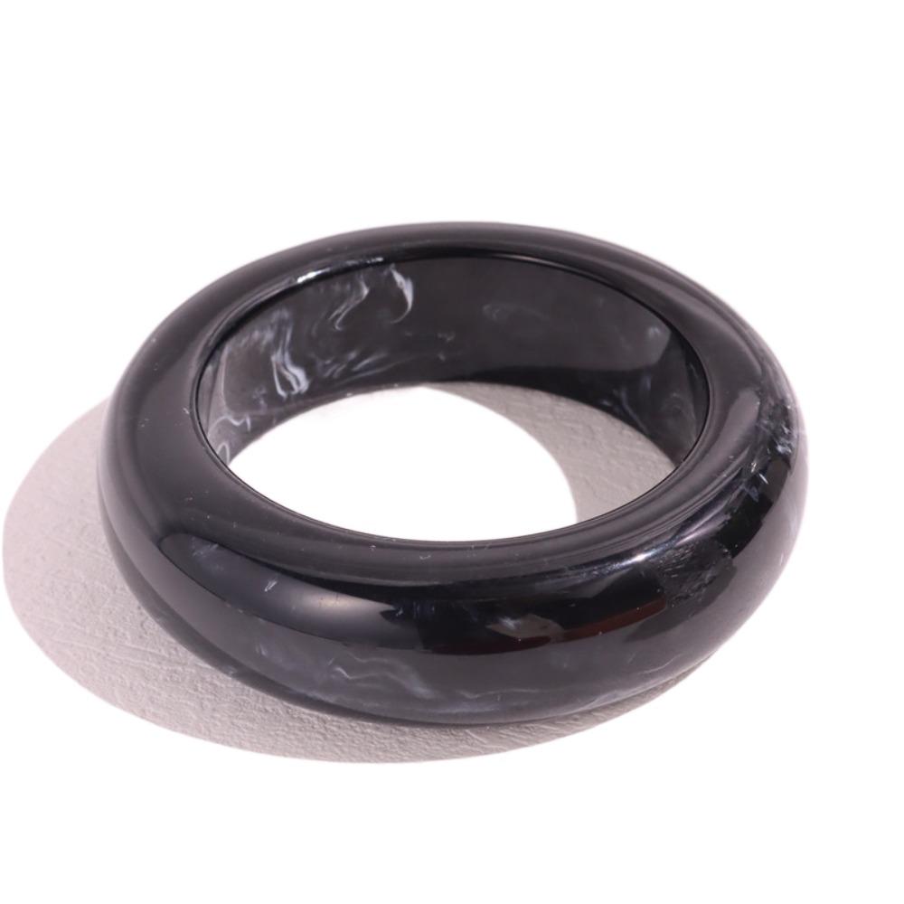 Vintage Acrylic Bangle Smudging Retro Hand Ring Unique Wide Bracelet  Decoration
