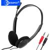 Проводные гарнитуры 3,5 мм с микрофоном, операторские наушники, наушники с шумоподавлением, регулируемое оголовье для оператора, школьника, студента