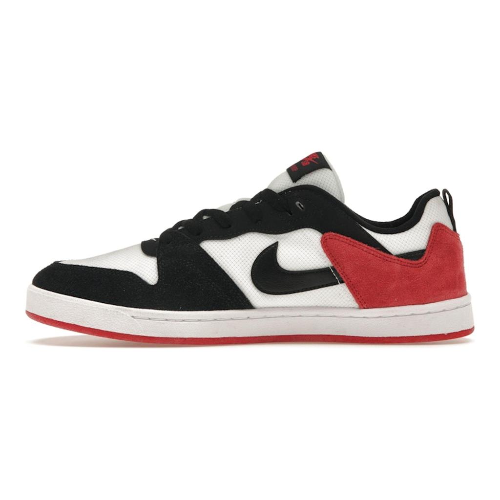 Nike Alleyoop SB White University Красные мужские кроссовки Черные CJ0882-102