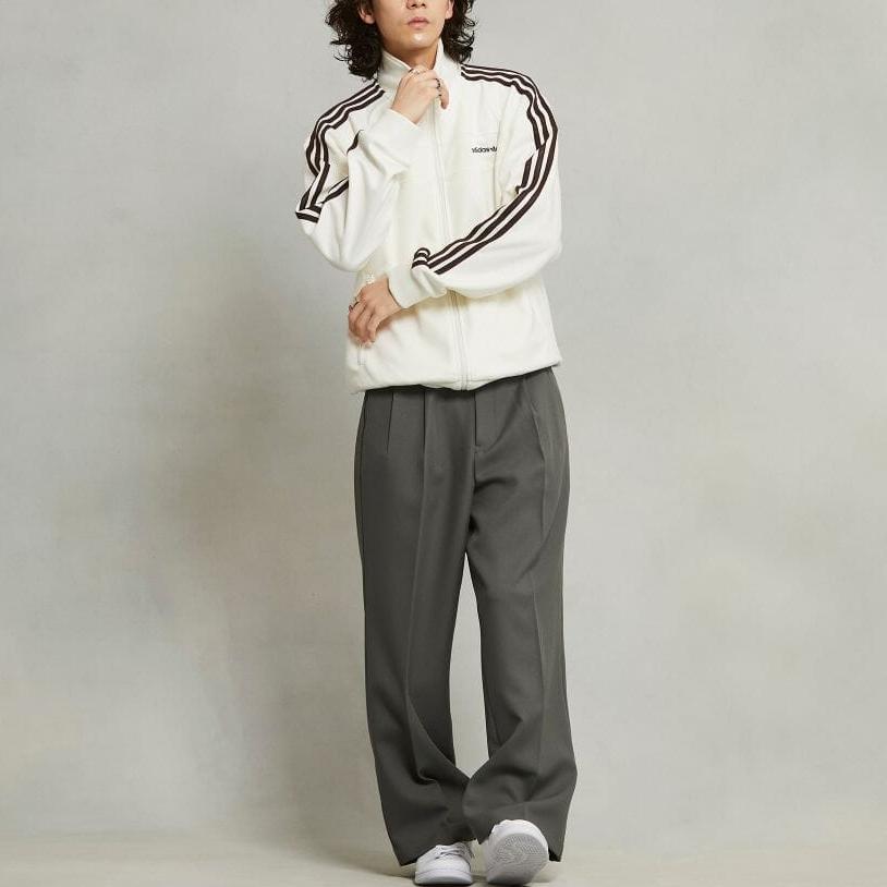 adidas Спортивная куртка Originals 80S Premium Logo Full Zip в полоску для мужчин, куртки Off-White JC6530