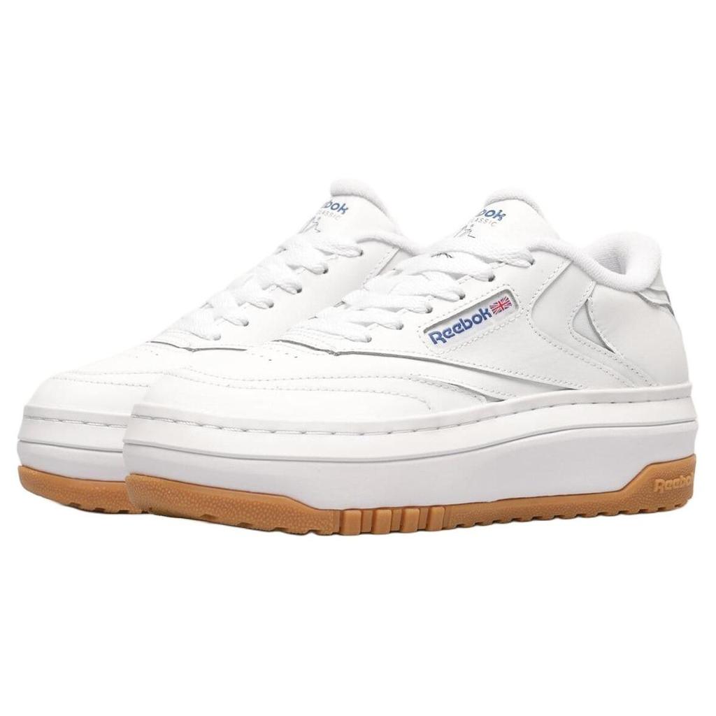 Reebok Женские кроссовки Club C Extra White Vector Blue Gum, белая обувь 100010061