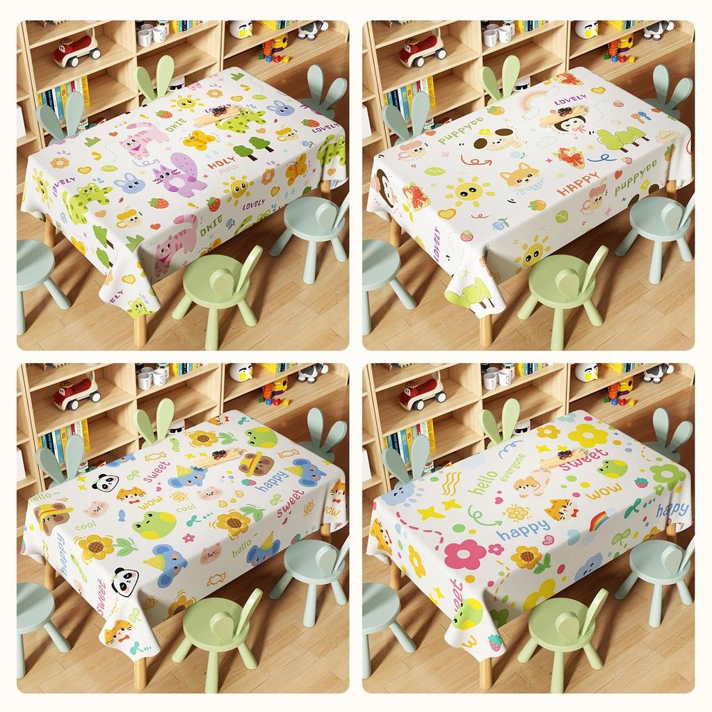 Cartoon Tablecloth: Waterproof, Grease-Resistant, Wash-Free, Non-Slip Children's Tablecloth; Specially Designed for Students' Desks and Drawing