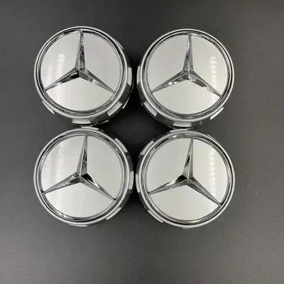 AABHZ1 4pcs 75mm Car Wheel Center Cover for Mercedes Benz Logo A45 CLA45 C63 GLA45 G63 Emblem Car Hub Caps Decoration A0004000900