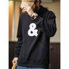 American Retro Heavy-Duty Washed 520g Heavyweight Sweatshirt for Men, Winter Fleece-Lined Thickened Foreign Trade Men's Casual Jacket