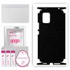 apgo Protective Skin Sticker for the Back+sides Compatible with Xiaomi Mi 10 Lite 5G, Full Wrap Film, Foil, Vinyl - Pattern Matte Black