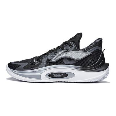 Баскетбольные кроссовки Li Ning Sta X Sonic 11 Earth Day Low Top, мужские кроссовки, черные, серые, ABAT021-13
