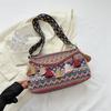 Сумка на плечо большой вместимости в этническом стиле 2023 Новая сумка женская нишевая модная сумка-тоут повседневная простая сумка через плечо уличный тренд