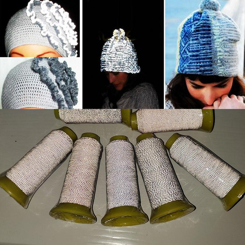 1300M Светоотражающая вышивальная нить Для плетения Шапки Одежды DIY Вязальная пряжа Швейные принадлежности Материал 0.15мм