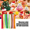 Синельные палочки для ершиков 100 шт. Поделки, Гибкие DIY Декоративные Плюшевые полоски Поделки Художественные проекты, Разноцветные Дети Взрослые Цветочные