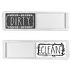 Clean Dirty Dishwasher Magnet Indicator Sign Large Text Magnetic Dishwasher Sign Dishwasher Refrigerator Magnet Kitchen Supplies