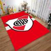 "Red Carpet with Shield Design and CARP Letters Modern Style" Suitable for use as an anti-slip for living room bedroom sofas