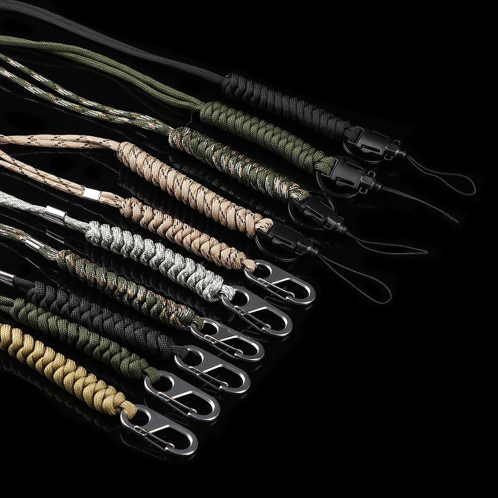 Рюкзак, 11 стилей, брелок для самообороны, брелок из паракорда, шнурок с вращающейся пряжкой, парашютный шнур