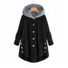 Women's Fashion Stitching Loose Hoodies Long Sleeve Plush Coat