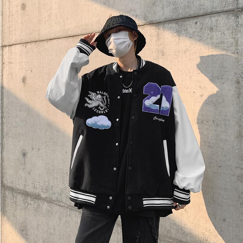 Куртка мужская пальто американский модный бренд бейсбольная одежда мужская весенняя новинка свободная вышитая повседневная куртка