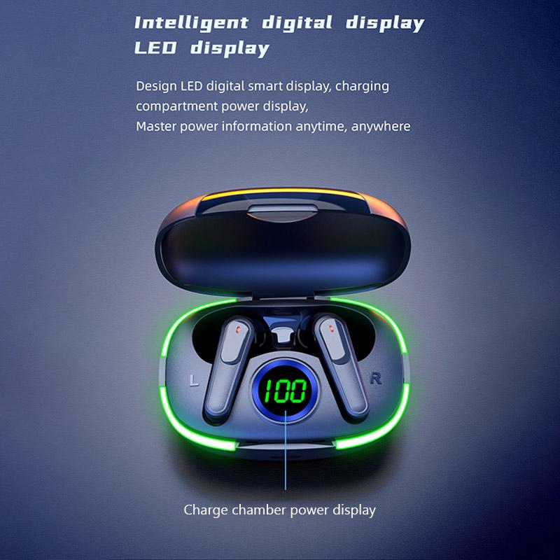 Original TWS Pro 80 Wireless Bluetooth Headset with Mic LED Display Earbuds Wireless Headphones Air Fone Bluetooth Earphones