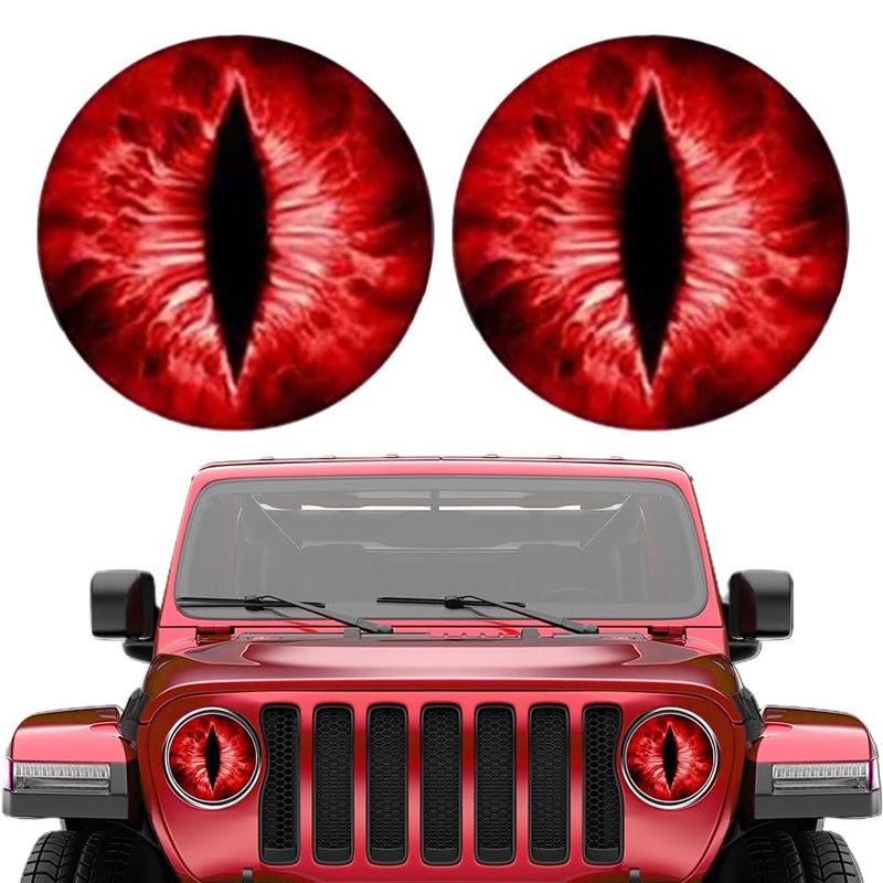 Наклейки на фары Beast Eye Wrangler - Прозрачные наклейки на автомобиль