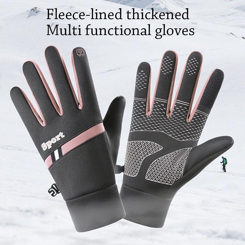 Nonslip Touchscreen Mitten Lining Fleece Cycling Gloves Fashion Winter Gloves Outdoor