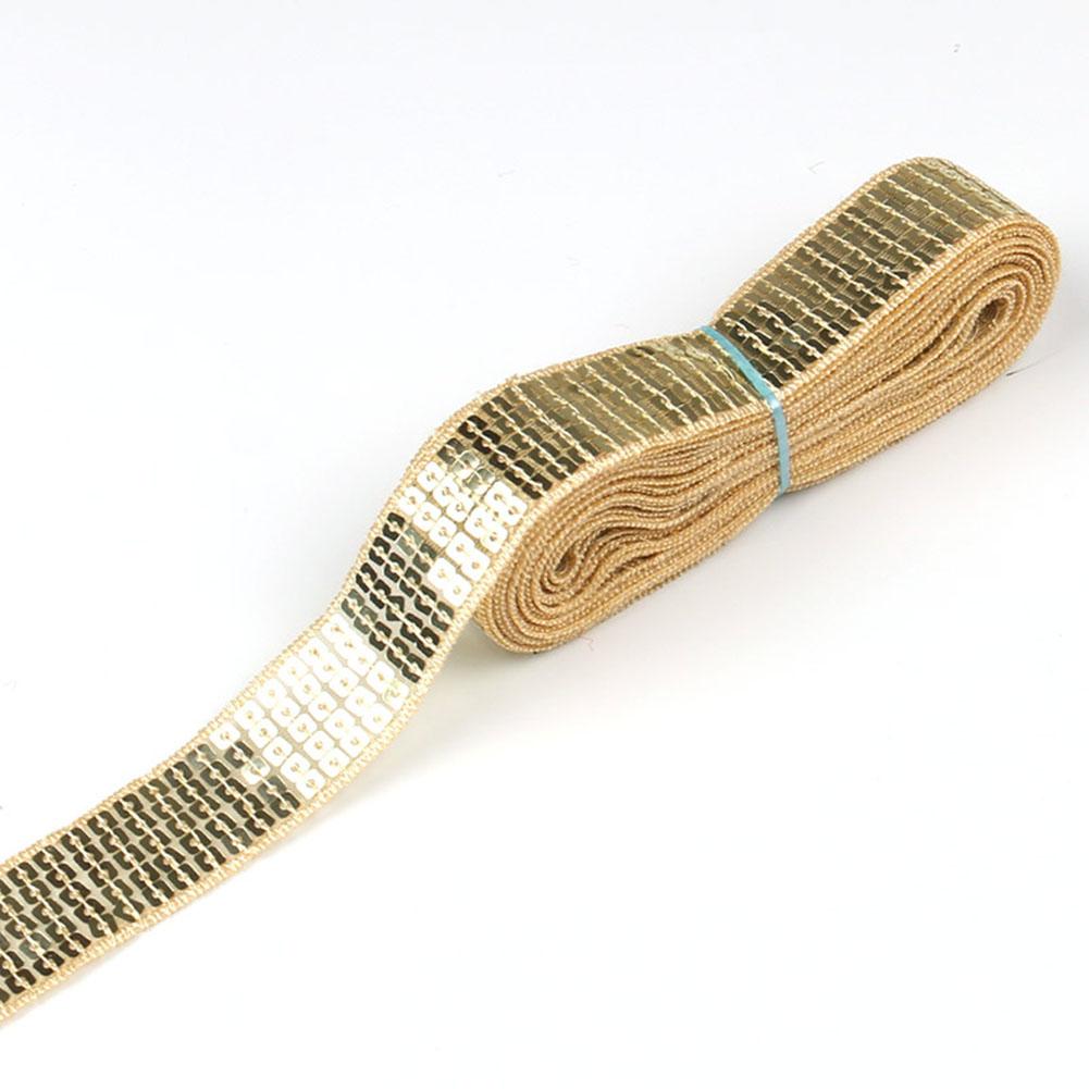 20 ярдов блестящей ленты с пайетками, бисерной кружевной отделкой, пайетками, швейной тканью для пэчворка, аппликации, рукоделия, украшения свадебного платья