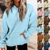 Women's Fashion Daily Versatile Casual Crewneck Sweatshirts Daily Long Sleeve Patchwork Top Sweatshirts