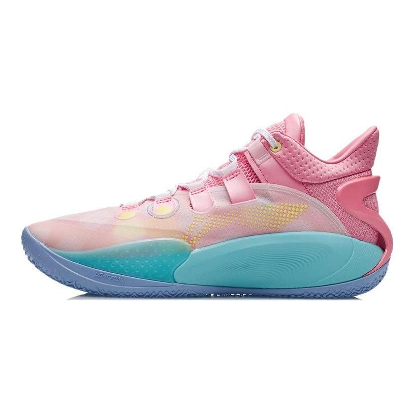 Li-Ning Sonic 9 Low Geranium Pink Turquoise Мужские кроссовки Salt Pink ABAR039-7