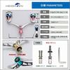 УВЕЛИЧЕННАЯ 98 мм Рукоятка катушки с 22 мм Совместимая с Shimano и Daiwa Серия Aurora Розовый Цвет вишни Обожженная ручка, Катушки, (Оружейный металл & -