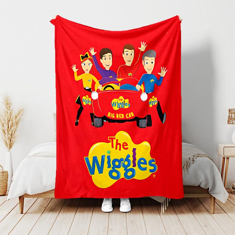 1pc Blanket The Wiggles Print Design, Lightweight Blanket for Sofa, Bed- Soft &Warm, Gift for All Seasons like Christmas, Halloween