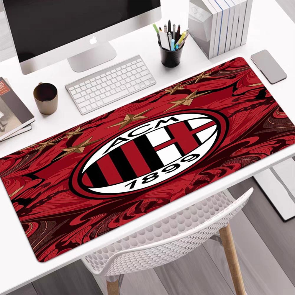 AC Milan Theme Mouse Pad, Non Slip Rubber Base, Multifunctional Office & Home Decor, Perfect for Workspace Personalization.