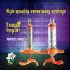 French Pig ARDES 10ml/20ml Veterinary Injection Syringe, Plastic & Steel.
