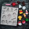 3D Christmas Bell Silicone Snowflake Cake Candy Mold Bake Tool DIY