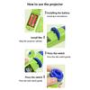 Children Christmas Projector Flashlight Cute Cartoon Animal Letter Fruit Early Education Story Fun Projector Toy