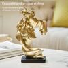 Creative Kissing Couple Statue Resin Lover Figure Gold Sculpture Home Office Modern Art Character Desk Decoration Christmas Gift