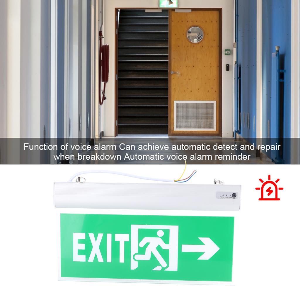 110-220V Acrylic LED Emergency Exit Sign Lamp Evacuation Indicator Light