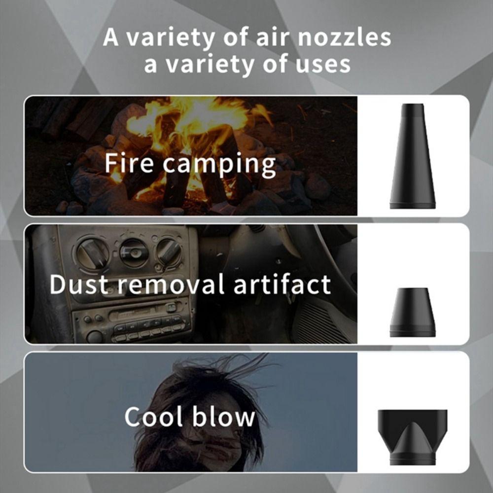 Мини турбовентилятор 130000 об/мин Высокоскоростной Мощный Воздуходувка для пыли Сжатый воздух Пылесос Кемпинг на открытом воздухе
