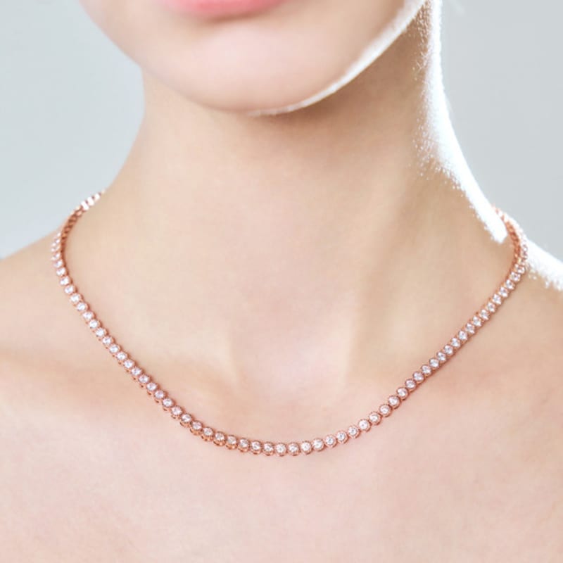 ELLE Jewelry Классическое теннисное колье ELBRNN175
