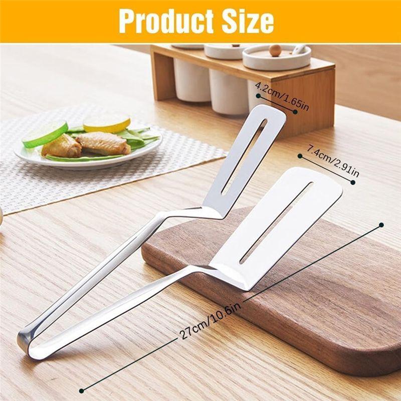 AEE2-3PCS Double Sided Shovel Clip,Upgraded Grill Clamp For Cooking, Food Clip Grill Clamp For Outdoor Grilling