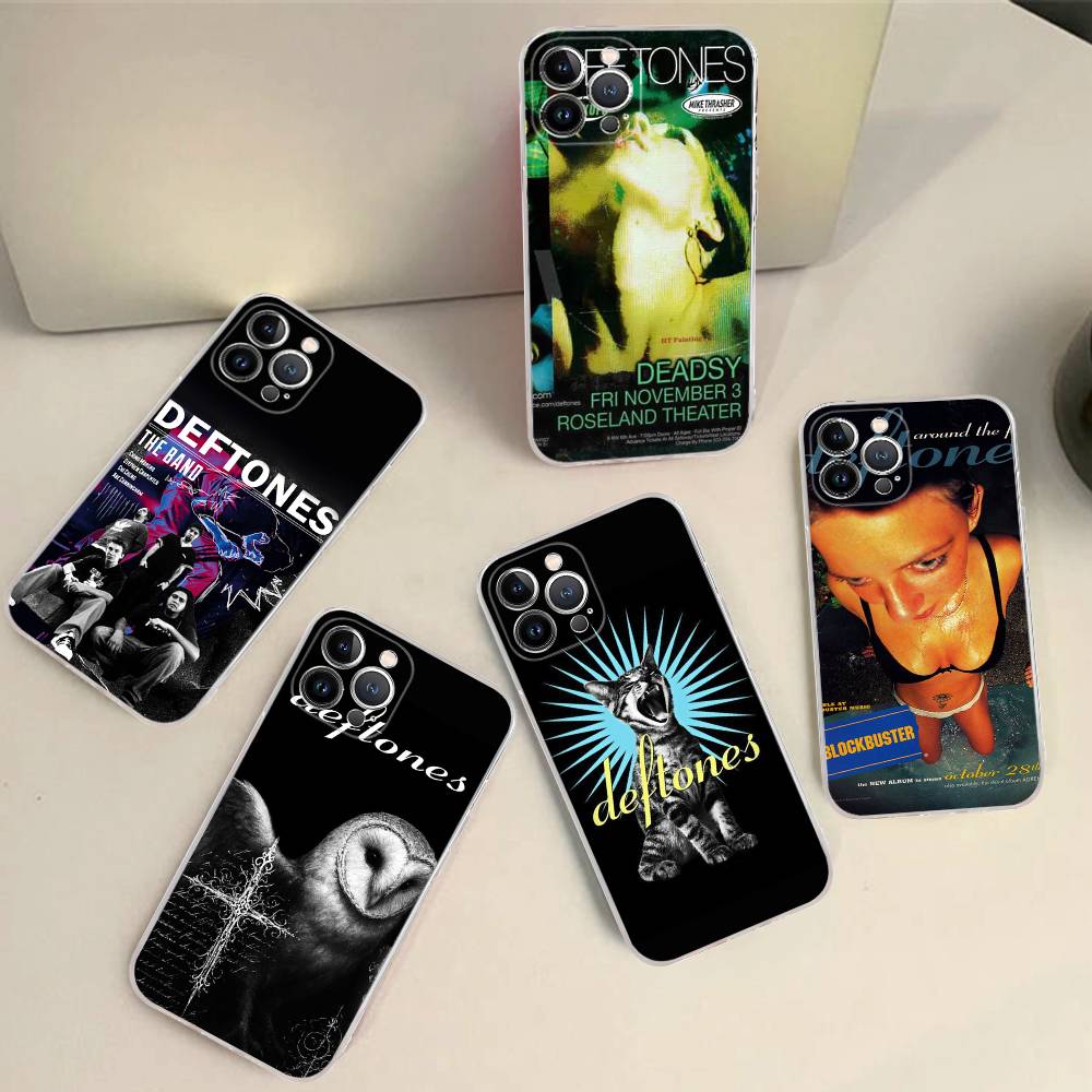 Альтернативная метал-группа Deftones Чехол для телефона Для IPhone 11 13 16 12 17 14 15 Pro Max Plus Мягкая прозрачная задняя крышка Coque