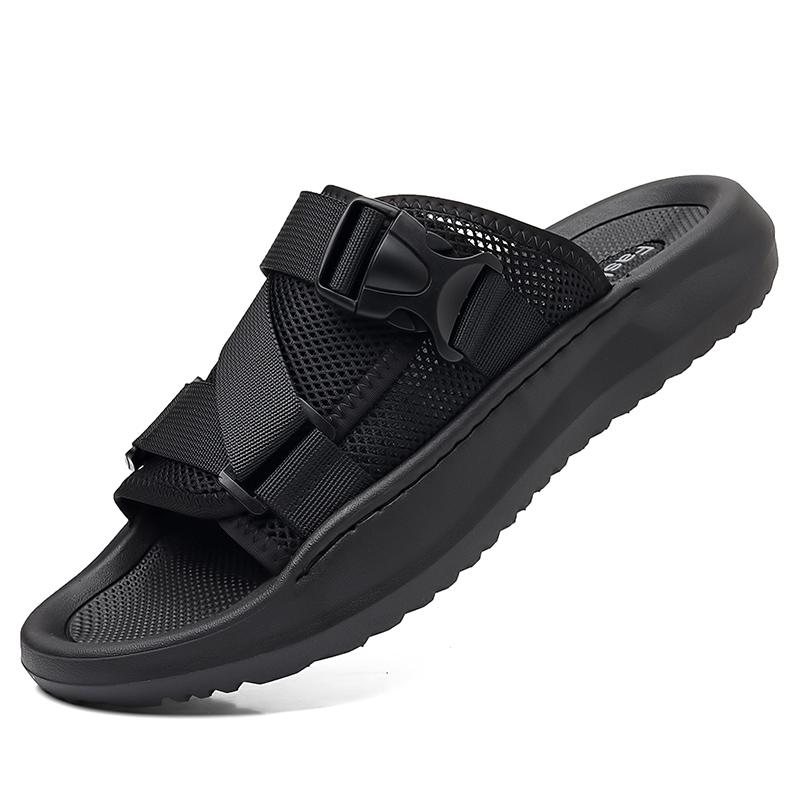 Fashion Lightweight Soft Sole Walking Shoes New Men's Breathable Mesh Slippers Comfortable Beach Sandals Non-Slip Outdoor Slides Flats