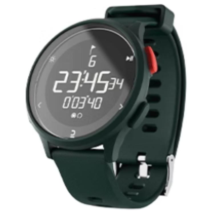 DECATHLON W500 Collection Electronic Movement Resin Strap Watch Unisex Black Dial 50m Waterproof W500